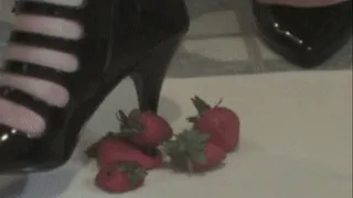 Black Shoe Strawberry Crush