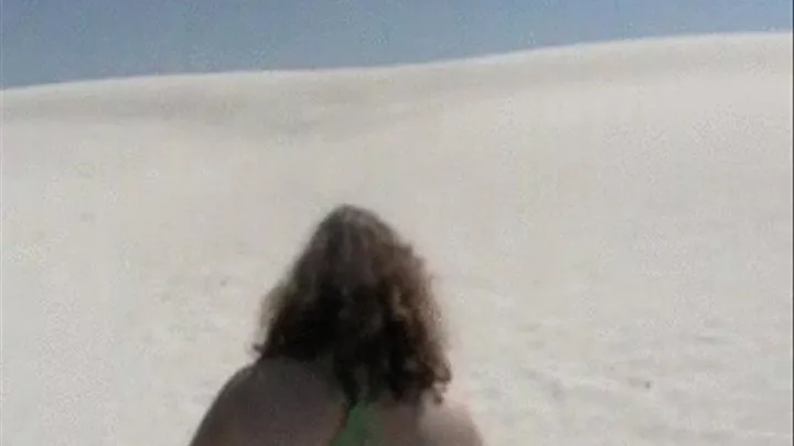 Big Beauty plays in the White Sands Of