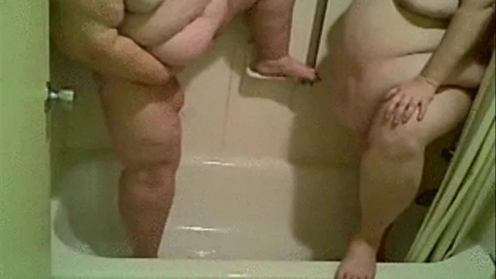 Flash Users Buy this one Full version of 2 Fat chicks piss then Bathe each other in the Shower!