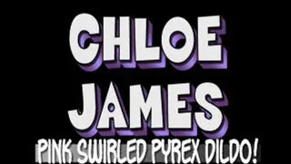 CHLOE JAMES PURPLE FENCENET PANTYHOSE WITH A THICK GLASS DILDO! - QUICKTIME (1280 X 720 in Size!)