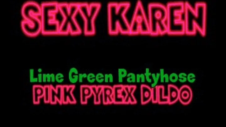 KAREN FISHER DILDOS HER PUSSY WITH PINK PYREX DILDO! - QUICKTIME (1280 X 720 in Size!)