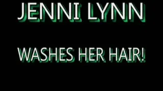 Jenni Lynn Washes Her Long Blonde Hair! - AVI FORMAT