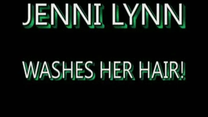 Jenni Lynn Washes Her Long Blonde Hair! - IPOD FORMAT