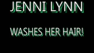 Jenni Lynn Washes Her Long Blonde Hair! - MPG-4 FORMAT