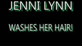 Jenni Lynn Washes Her Long Blonde Hair! - QUICKTIME FORMAT