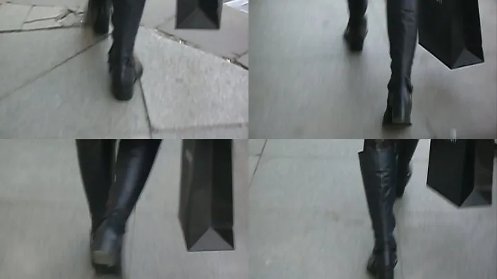 BLACK HIGH BOOTS FOLLOW! WARNING SHAKING