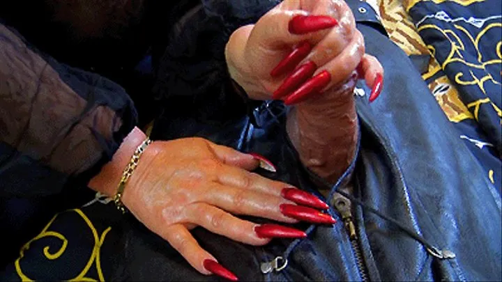 HANDJOB 11 - LONG RED NAILS