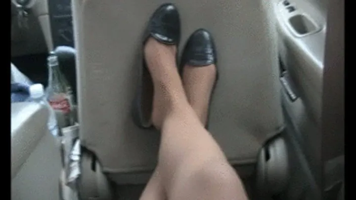 Shoeplaying during car ride