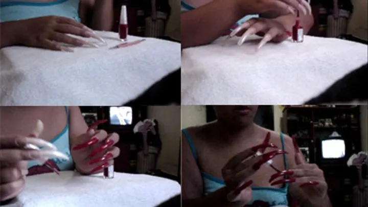 Polishing Fingernail