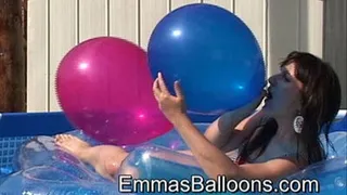 Debbie's Balloons In The Pool