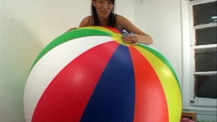 Kitty And Her Giant Beach Ball