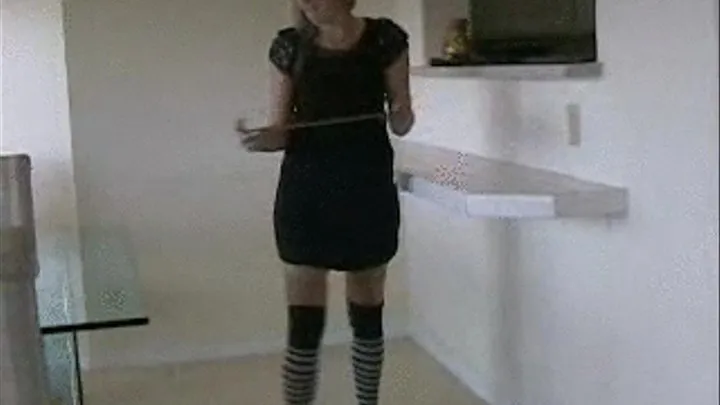 VORE Shoeplay ~ Wild striped socks and black flats