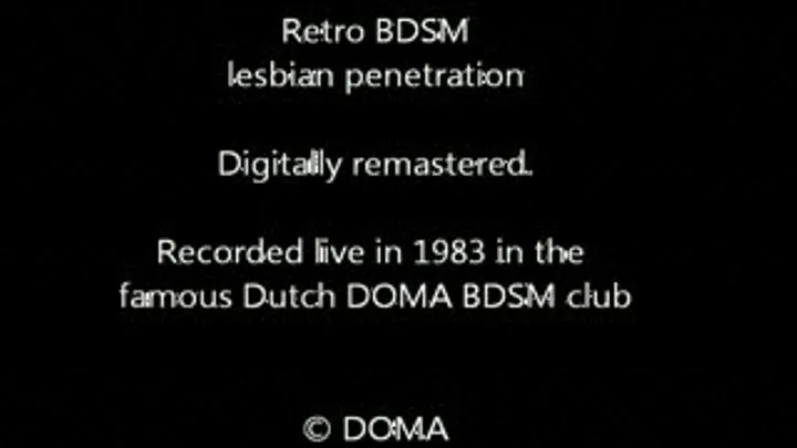 Retro BDSM Penetration