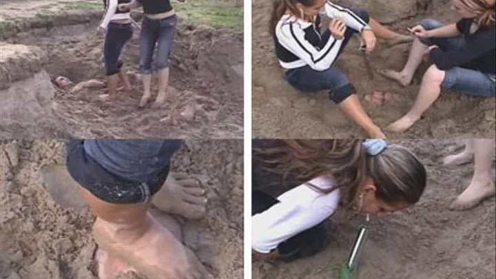 BURIED SLAVE - Lady Sandra & Mistress Natalia *HARD-ACTION*