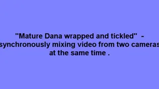 Mature Dana wrapped and tickled - view from two cameras at the same time.- smaller version