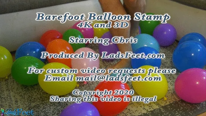 Barefoot Balloon Stamp