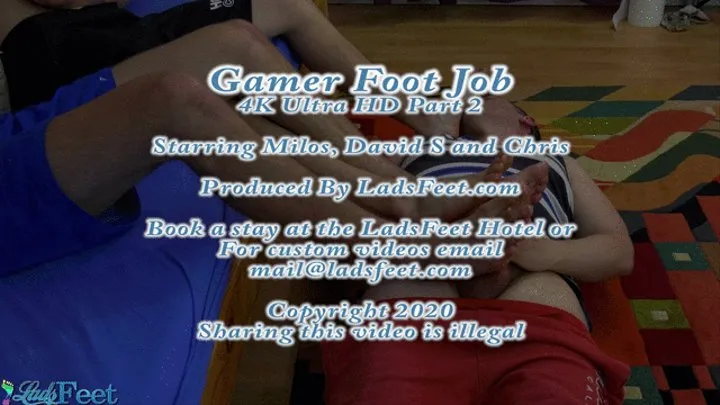 Gamer Foot Job Part 2