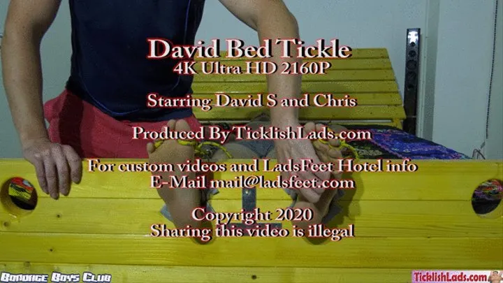 David S Tickled On The Bed