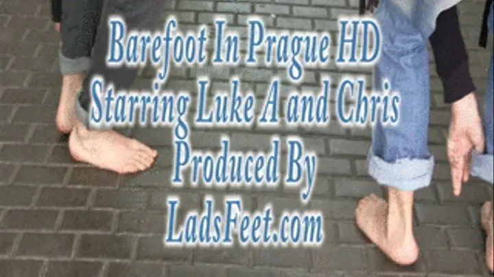 Luke And Chris Barefooting In Prague