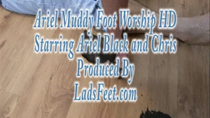 Ariel Muddy Foot Worship