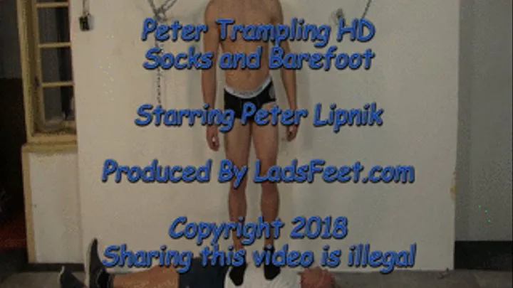 Peter Trampling Wearing Socks and Barefoot