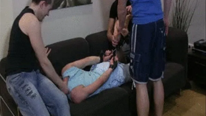 Patrick Hogtied Being Tickled By Chris And Marius Part 3