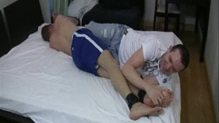 Patrick Tied To The Bed Being Tickled By Chris Part 3