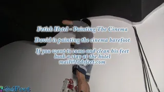 David Painting The Cinema Barefoot