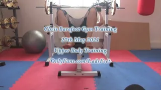 Chris Barefoot Gym Workout Upper Body