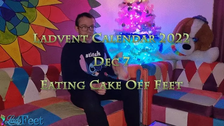 Ladvent Calendar 2022 7th Dec Eating Cake From Silicone Feet