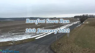 Barefooot Snow Running