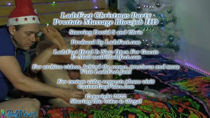 Christmas Party Prostate Massage Blowjob