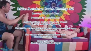 Milos Rainbow Couch Foot Worship