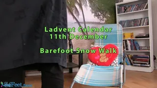 Ladvent Calendar 11th December - Barefoot Snow Walk