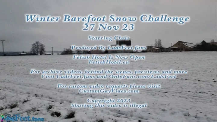 Winter Barefoot Snow Challenge 27 Nov 23