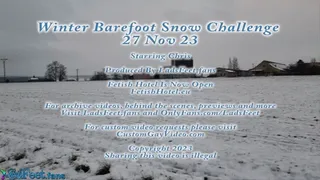 Winter Barefoot Snow Challenge 27 Nov 23