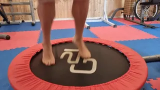 Barefoot Trampoline Bouncing