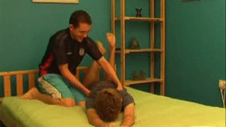 Ste On The Bed Being Tickled By Chris