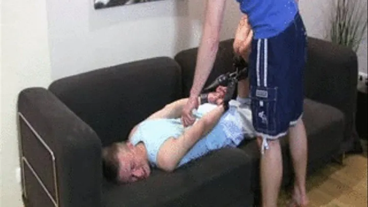 Patrick Hogtied Being Tickled By Chris And Marius