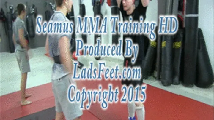 Seamus MMA Training Barefoot