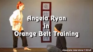 Angela Ryan in Orange Belt Training