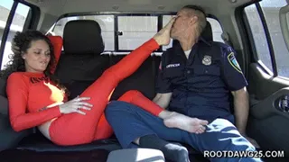 Prison Transfer Footjob with Monica Sexton