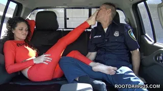 Prison Transfer Footjob with Monica Sexton