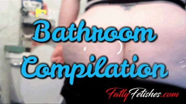 Bathroom Compilation - Pee - Fart - Toilet Sounds - Ass Shaking - Wiping