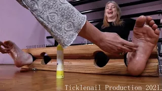 Tickling Madness in stocks - Hyper ticklish Hailie