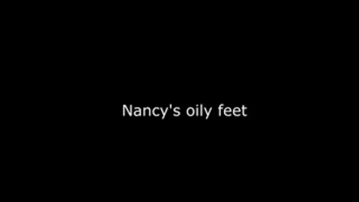 Nancy's big oily feet tickled