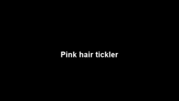 Pink hair tickler