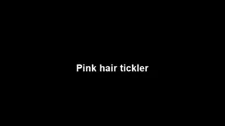 Pink hair tickler