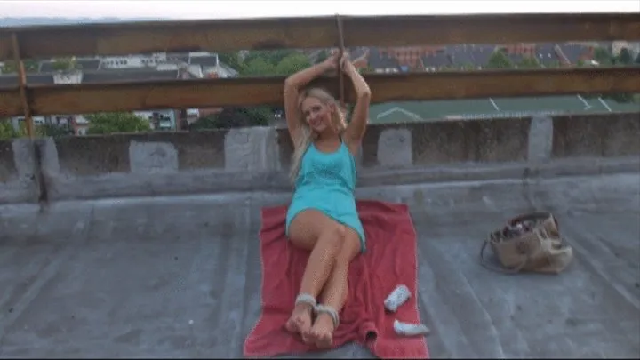 Ruthless long tickling on the roof