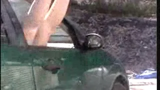 Stuck Green car 2